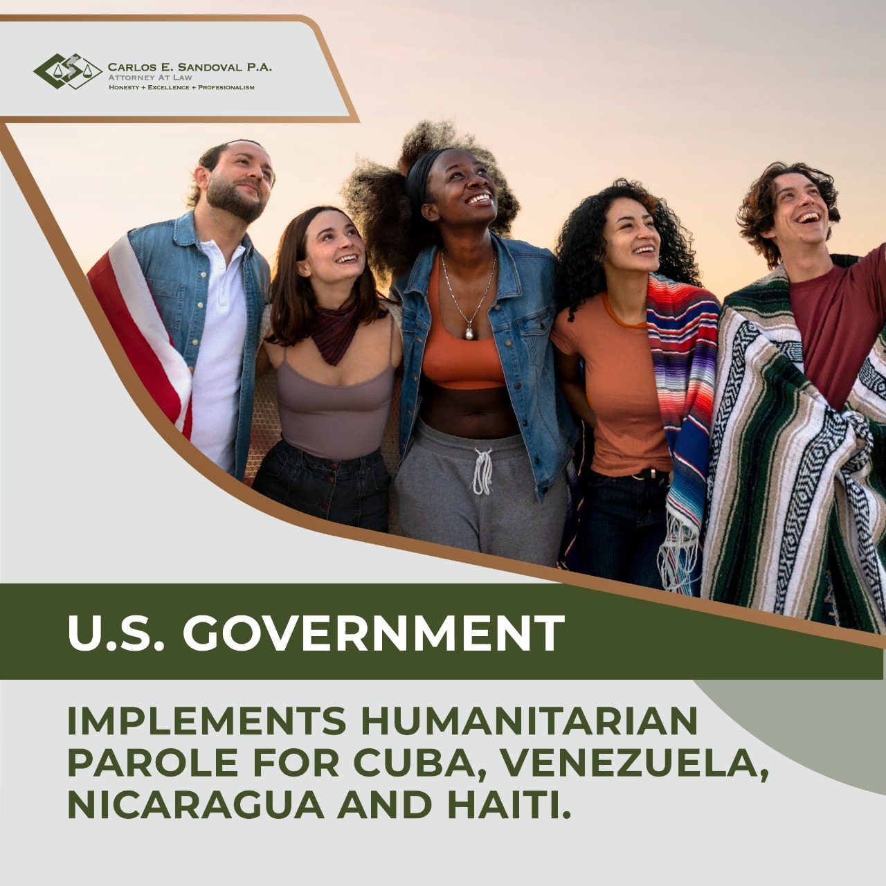 U.S. Government Implements Humanitarian Parole For Cuba, Venezuela, Nicaragua And Haiti.